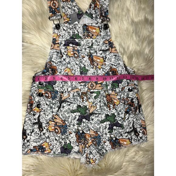 Her universe Marvel The Avengers Fringe hem denim Shortall  Sz small - Picture 10 of 12